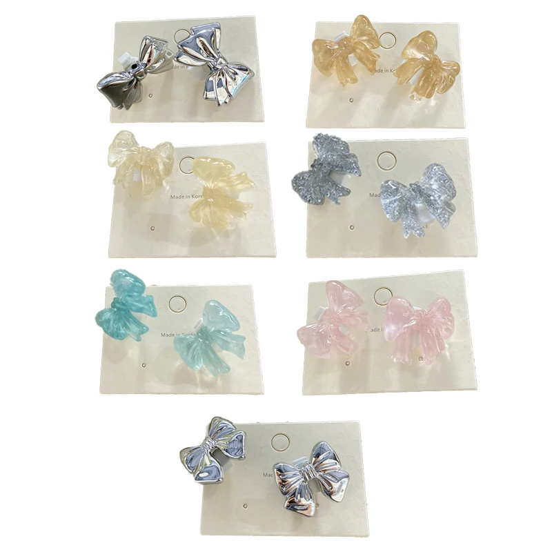 1Pair Shoe Flower Candy Color Bowknot Shoe Buckle Fashion Bow Shoes Charm Shoelaces Clip Shoe Decor DIY Shoe Ornament