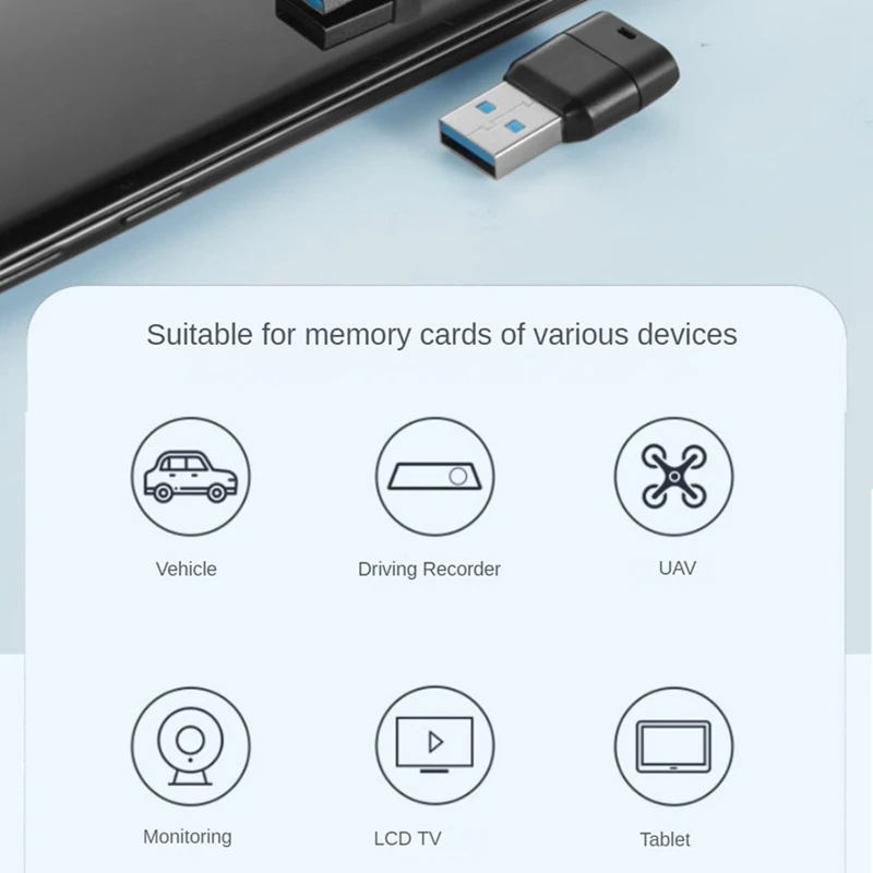 Alta velocidade Memory Card Reader Adapter, USB 3.0, Flash Memory Card Adapter for PC, Computador, Laptop