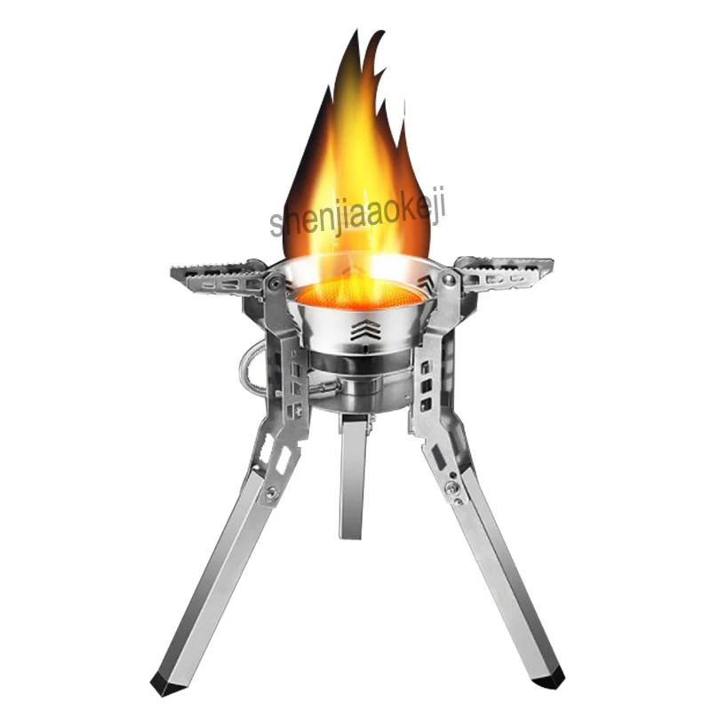 

Portable Gas Stove Outdoor Camping Stove Equipment Hiking Picnic Foldable Expandable Split Gas Burners Stove