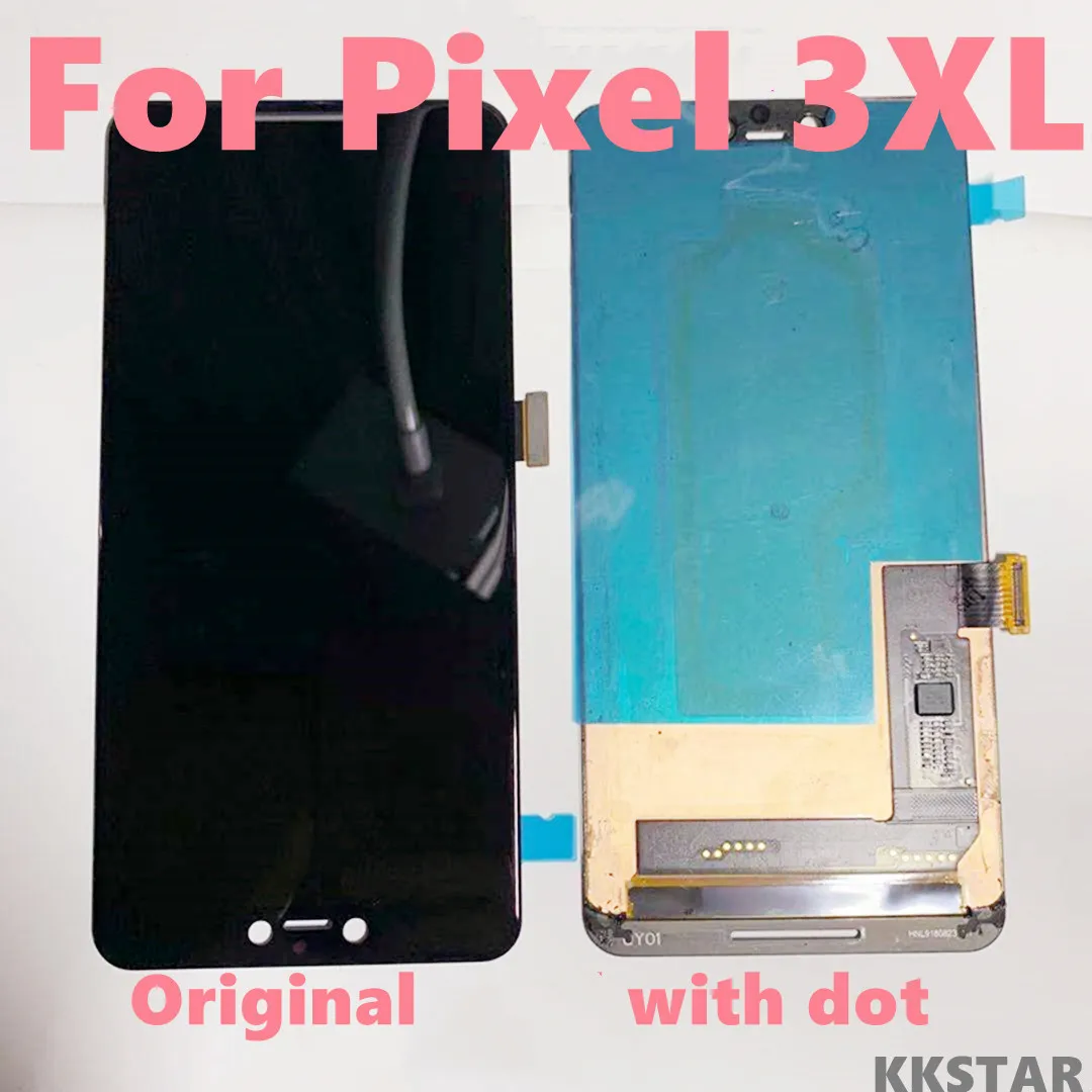 Original Dot Screen For Google Pixel 3XL LCD Display Touch Screen Digitizer Assembly Pixel 3 XL Screen Replacement