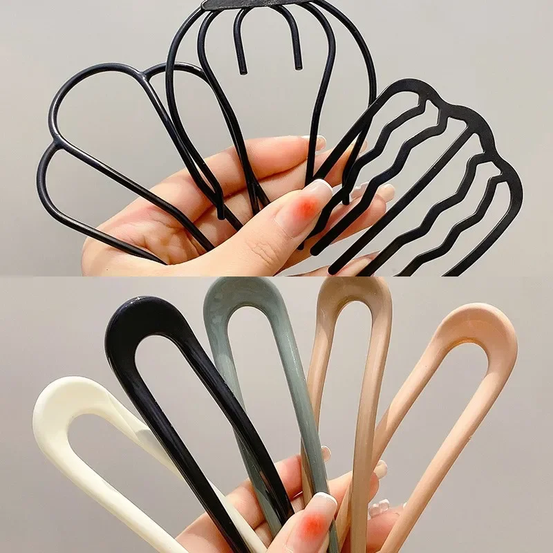 4 Teeth Insert Comb Hair Braider DIY Style Accessories Elegant Vintage Hair Stick Headwear Braider DIY Hair Styling Accessories