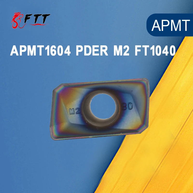 10 قطعة APMT1604 PDER M2 FT1040 عالية الجودة كربيد إدراج APMT طحن شفرات تحول المخرطة باستخدام الحساب الآلي أداة الملحقات