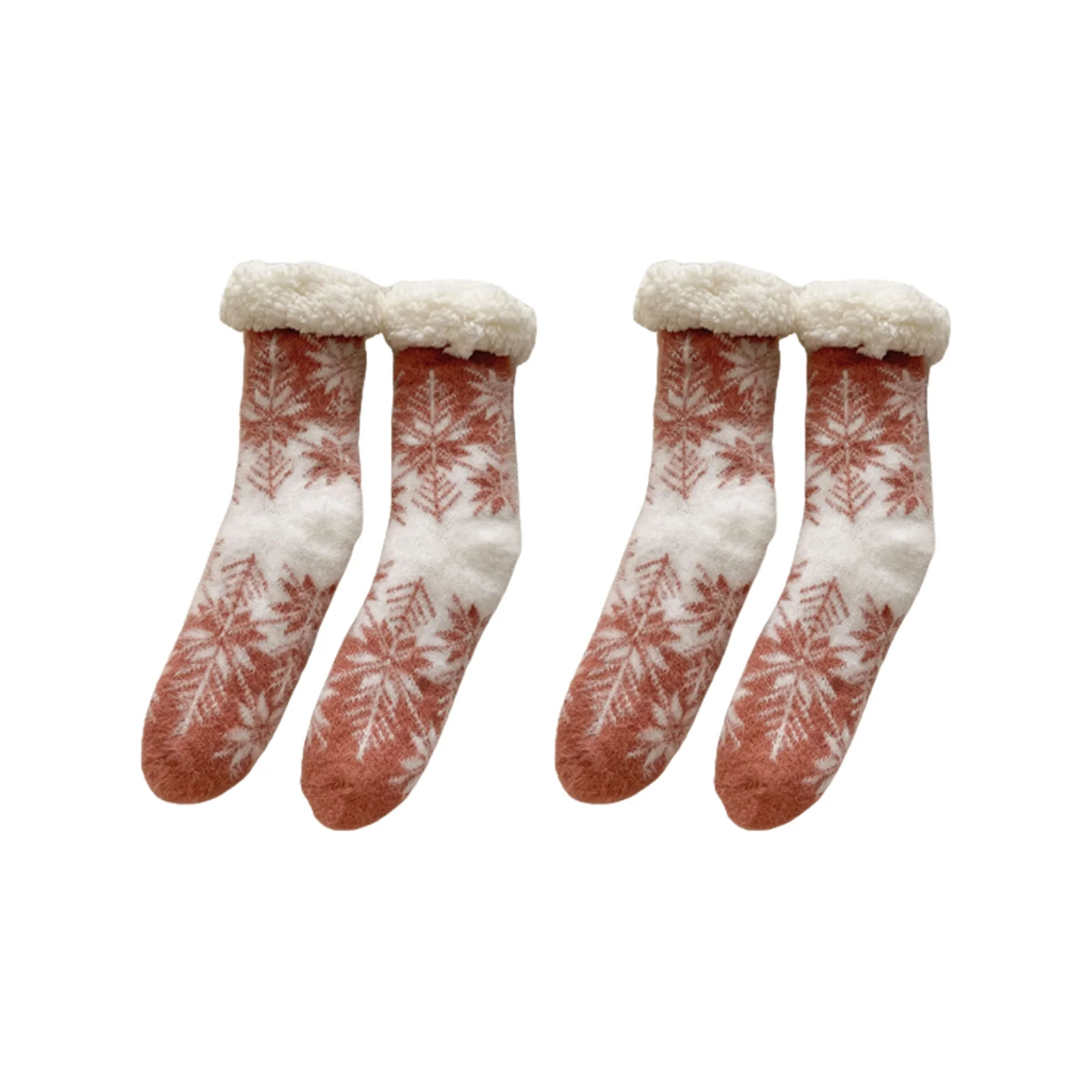 Christmas floor socks 6-color combination pack: 1 pair each of orange/grey/red/black/khaki/purple