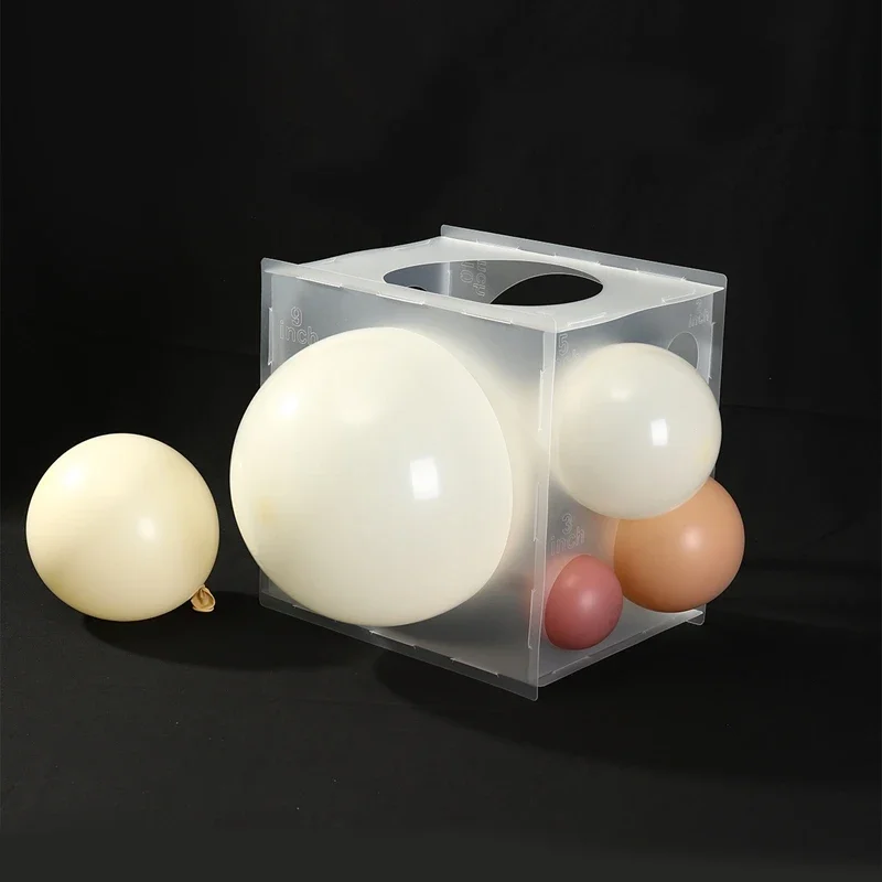 1 Satz 11 Löcher Plastik ballon Sizer Box, minimalist isches klares Ballon messwerk zeug für Party ballon dekoration, Party bevorzugung – Detail 6