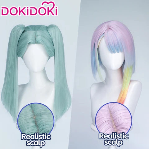 Lucy Davidd Rebeccaa Косплей парик DokiDoki