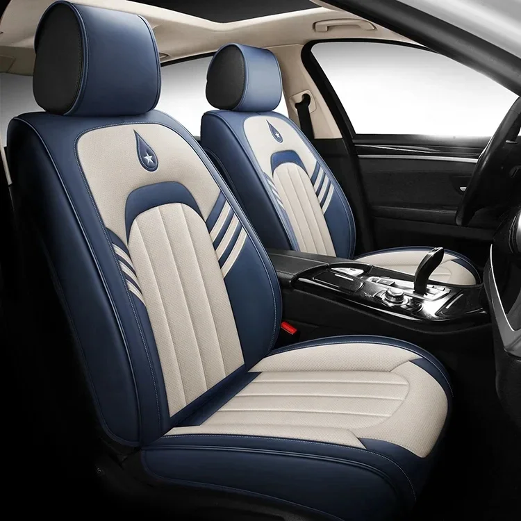 Universal Leather Car Seats Cover Fine Linen Car Seat Cushion Pu Leather Car Seat Covers Thick Protector