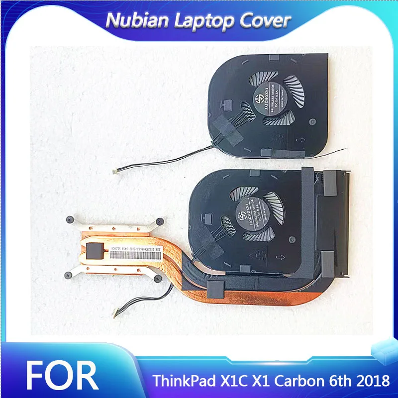 

For Lenovo ThinkPad X1C X1 Carbon 6th 2018 Laptop CPU Cooling Fan Heatsink Cooler Copper pipe ND55C34-17E30 01YR204