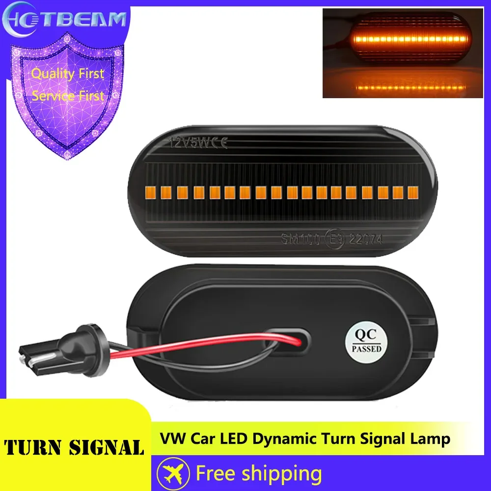 

Car LED Light Dynamic Turn Signal Lamp for Volkswagen Ford Golf VW Bora Passat Paul Leaf Side Panel Flashing Signal Light