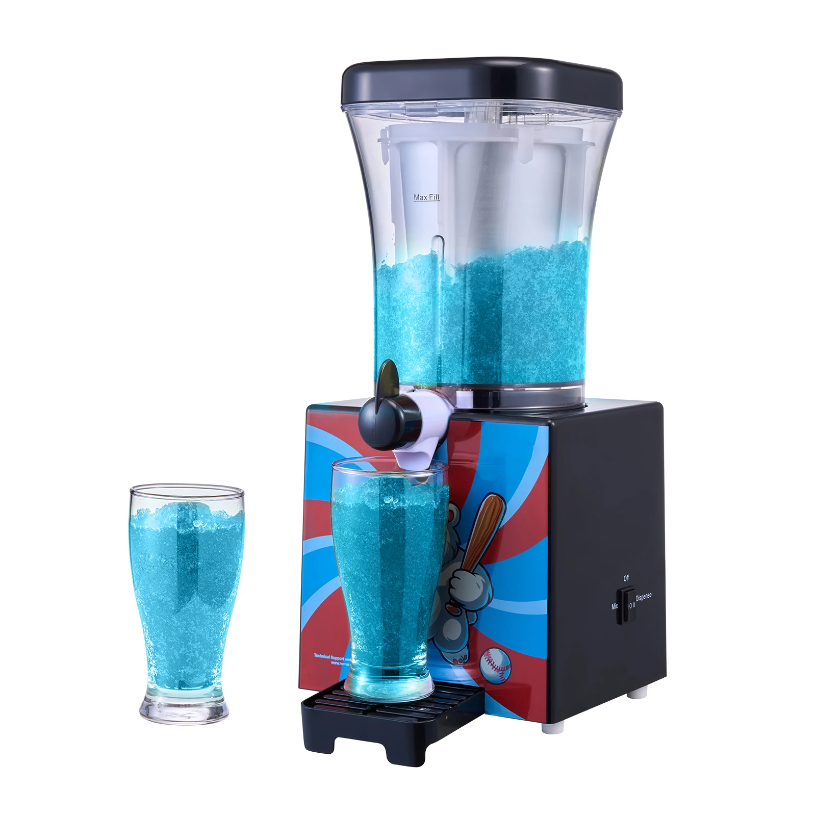 SucceBuy Slushy-Maschine für Zuhause, Smoothie, gefrorener Getränkemaker mit lebensmittelechten Materialien, Slushie für Heim-DIY-Kinderpartys