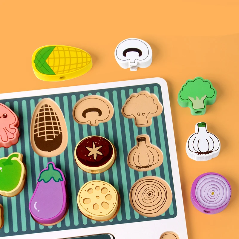 Drewniany zabawny zestaw do grillowania, zabawka do odgrywania ról, interaktywna zabawka edukacyjna dla rodziców i dzieci, symulowany zestaw do grillowania.