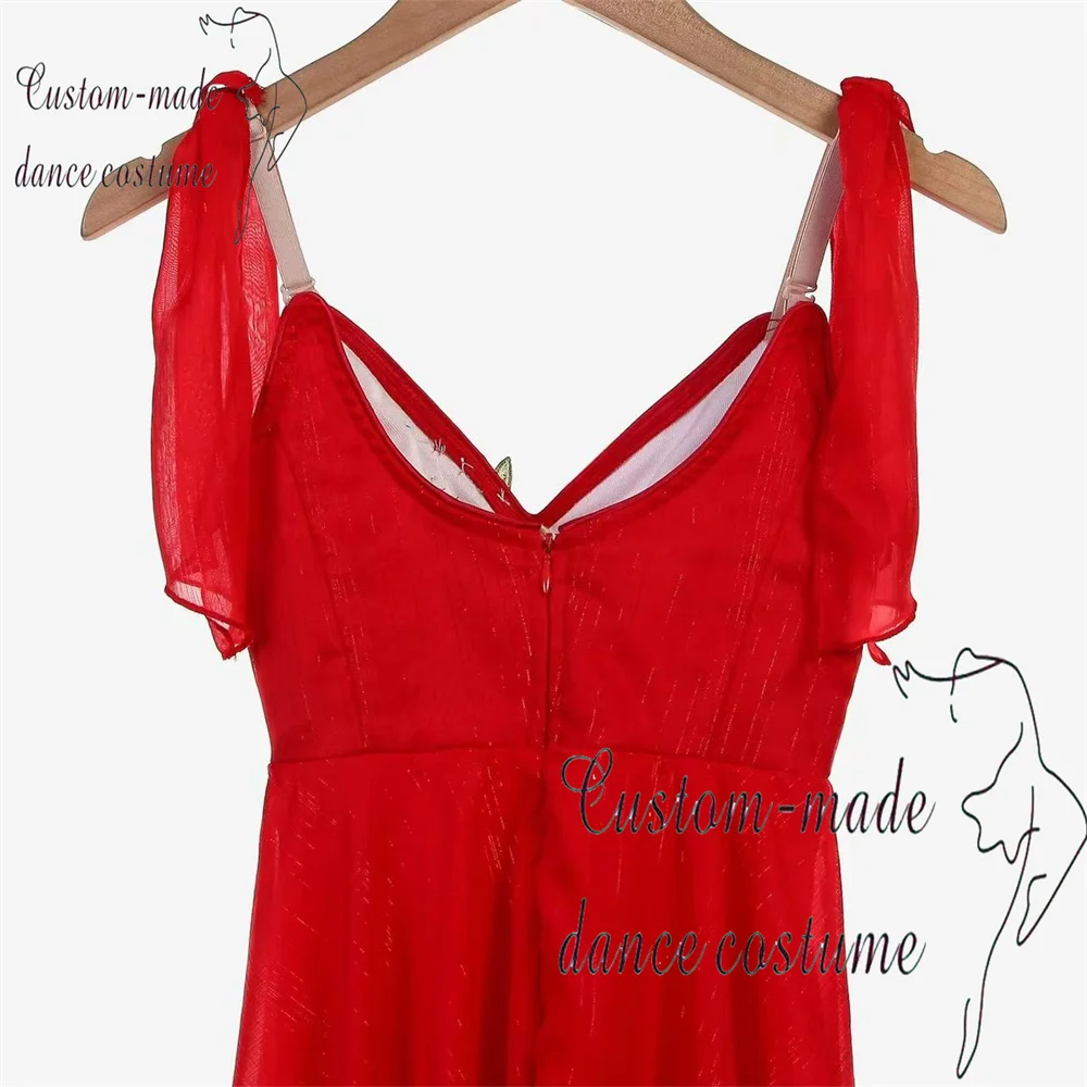 Tchaïkovski robe de Ballet personnalisée robe de danse pour enfants rouge compétition professionnelle robe longue adulte Ballet Performance Dres