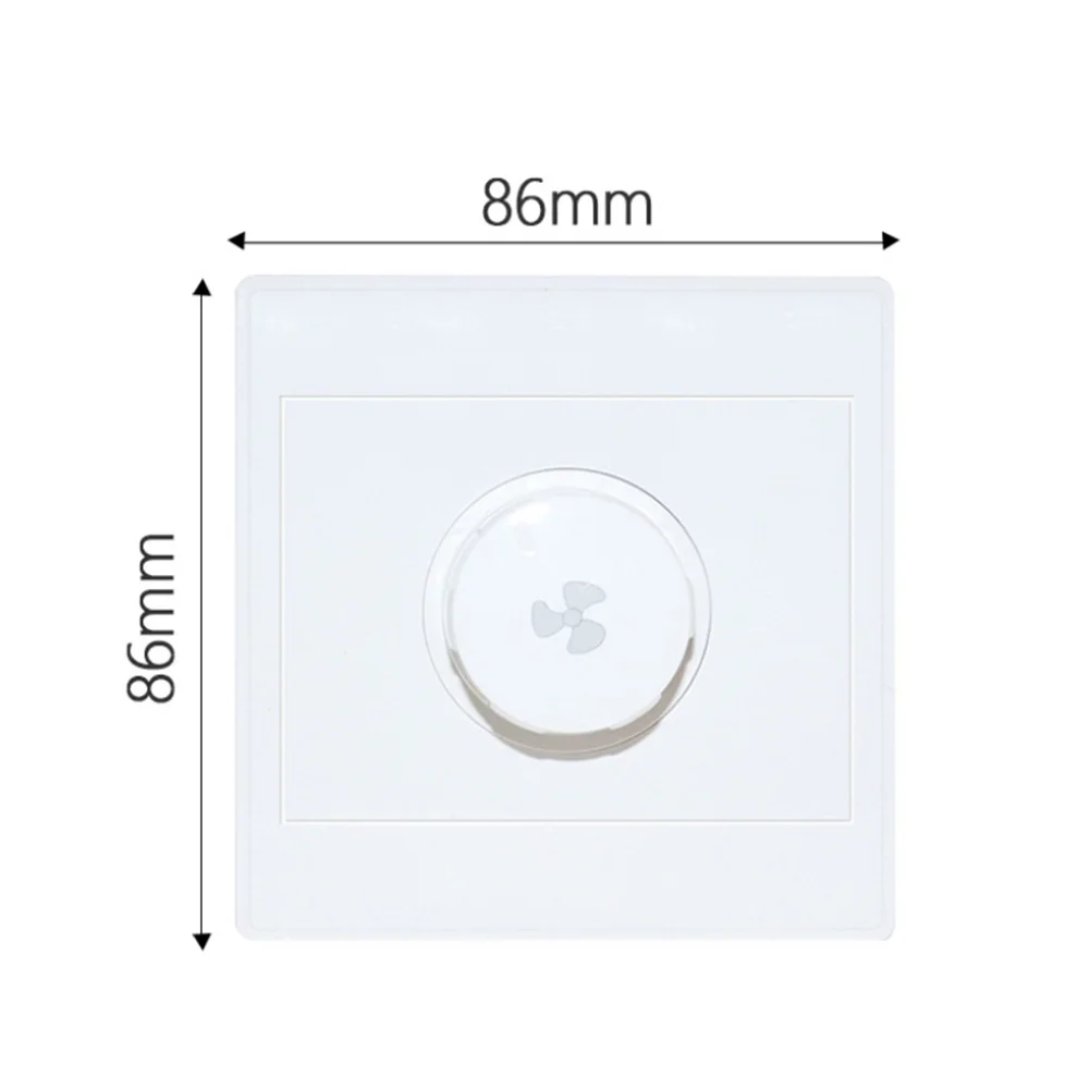 86*86mm Rotary Dimmer Switch Intuitive Rotary Fan Controller Rotary Control Switch Easy Installation Rotary Knob