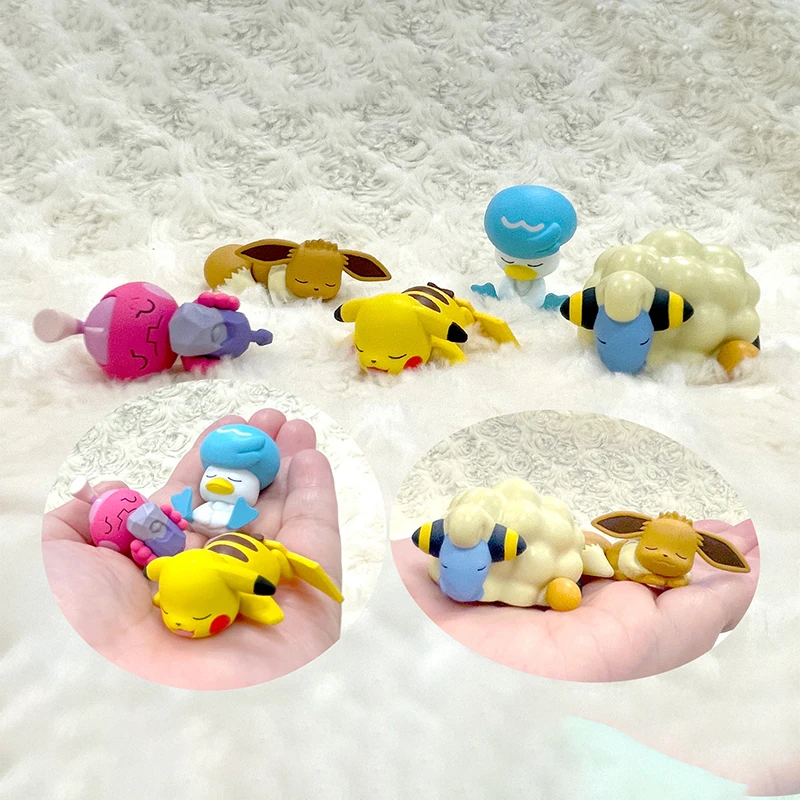 Pokémon Gashapon Echte BANDAI Nette Desktop Ornament Mode Trendy Spielen Puppe Anime Modell Action-figuren Modell Kinder Spielzeug