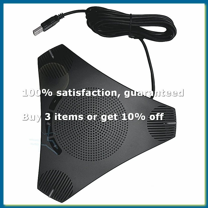 G95 Mini USB Desktop Computer Conference Omnidirectional Microphone Mic Speaker Speakerphone for Business Video Meet