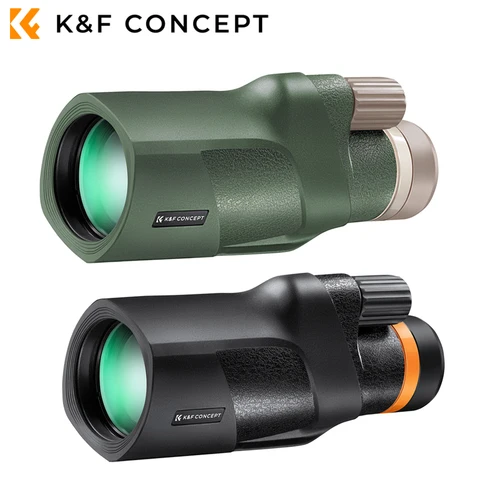 K & F Concept Telescopio al aire libre 12*50 BAK4 HD Monocular Telescopio Monocular de viaje Monocular para adultos Telescopio Monocular