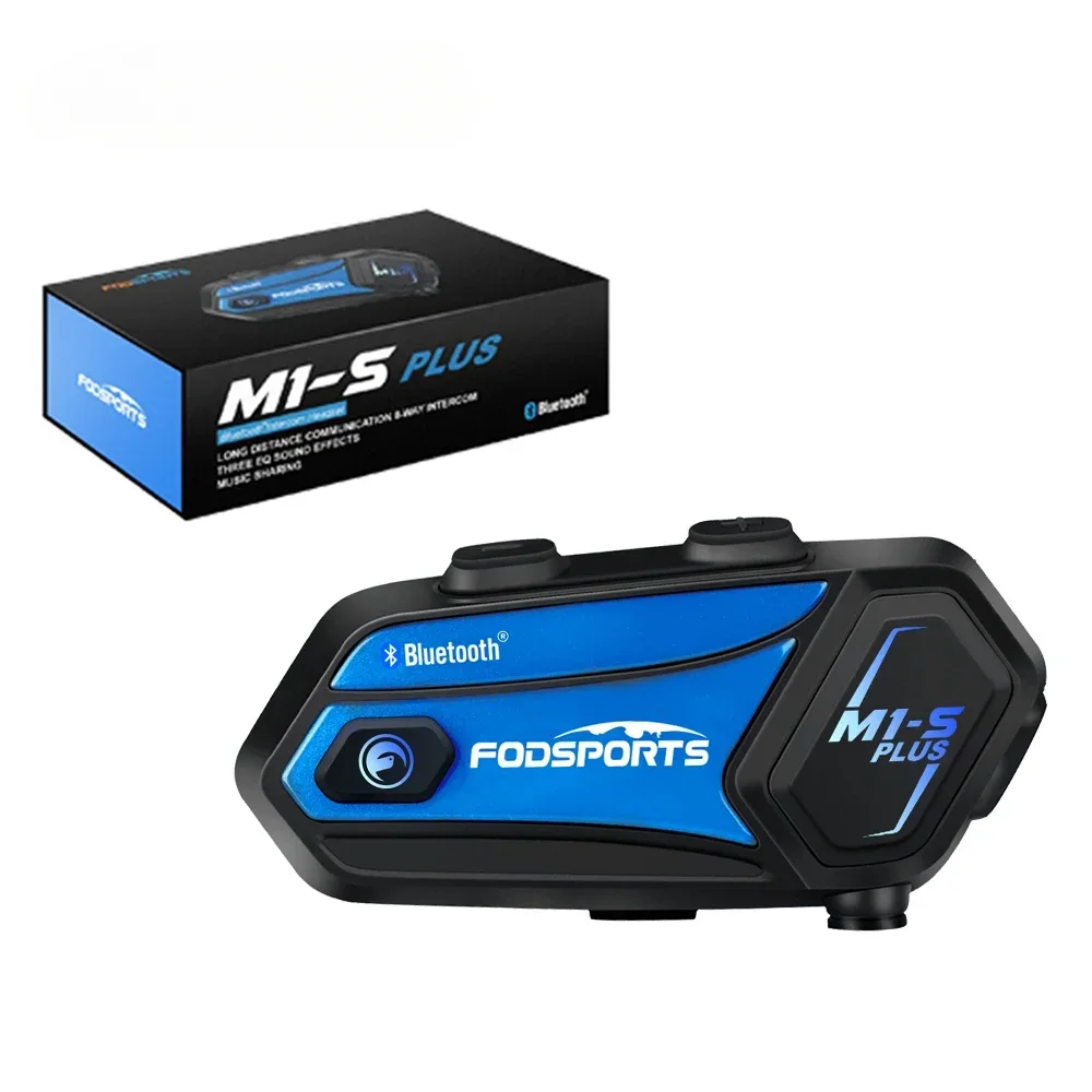 

M1-S Plus Bike Moto Intercom with Music Sharing FM Helmet Intercom 10Riders Motorcycle Bluetooth Headset