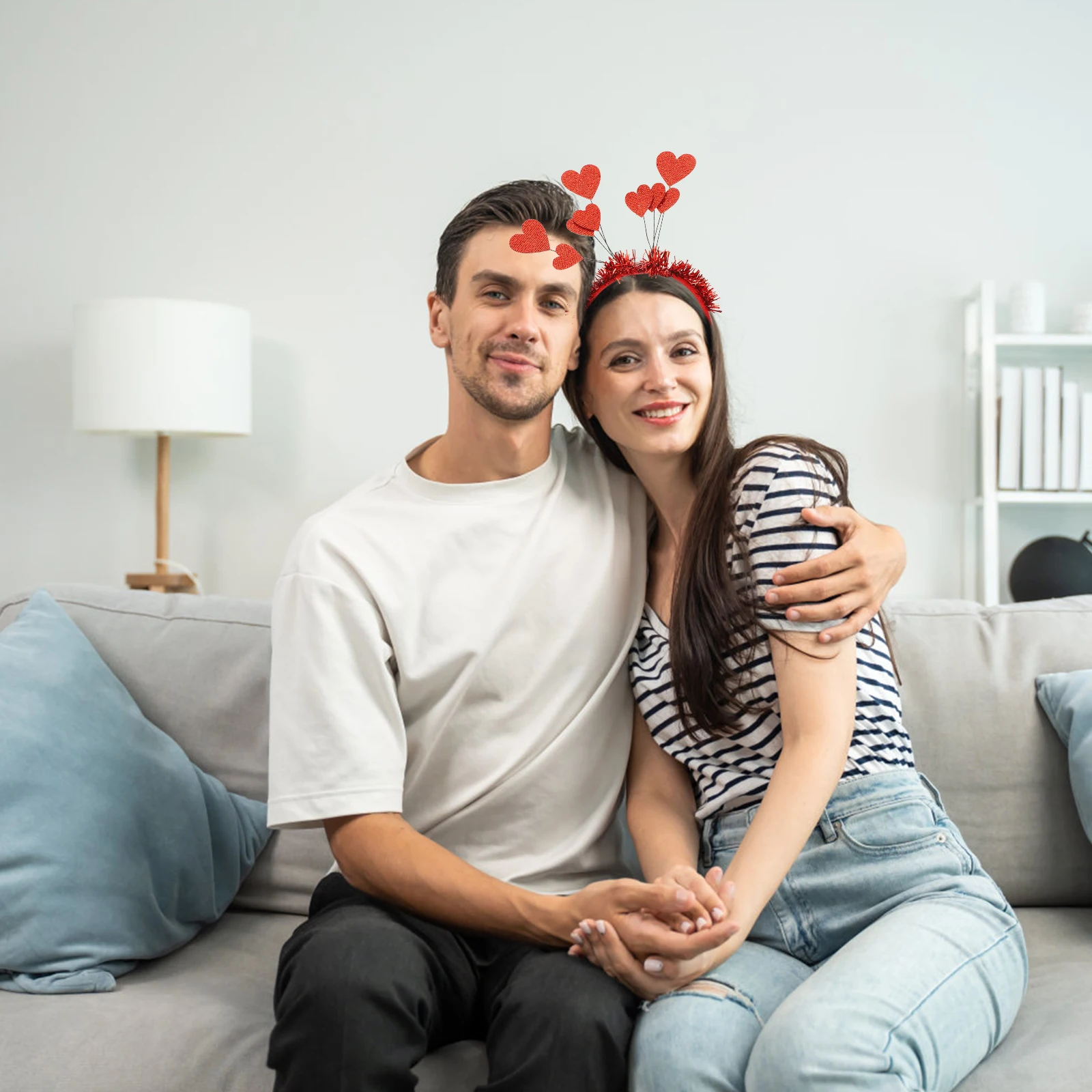 

1pc Valentine'S Day Heart Hair Headband Lovely Party Festival Clasp Lightweight Decor Accessory Hoop Birthday Gift