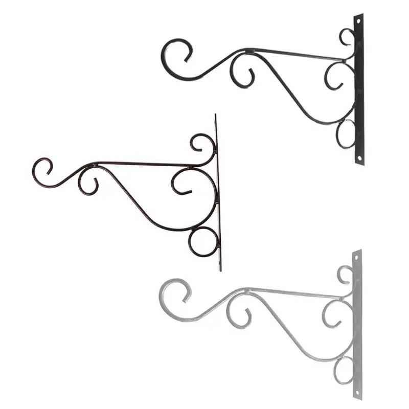 Y1UB Wall-Mounted Hook Decoration Wall Hanging Basket Bracket Simple flo