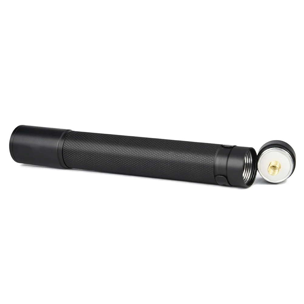 LED Torch Mini Small Clip On Torch Aluminum Alloy Telescopic Zoom Flashlight 3 Lighting Modes Pocket Size Torch