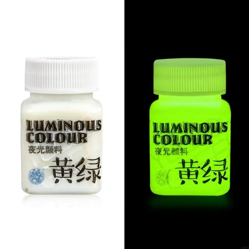 Q5WA Glow Acrylic Paint Blacklight Reactive Fluorescent Paint for Rock