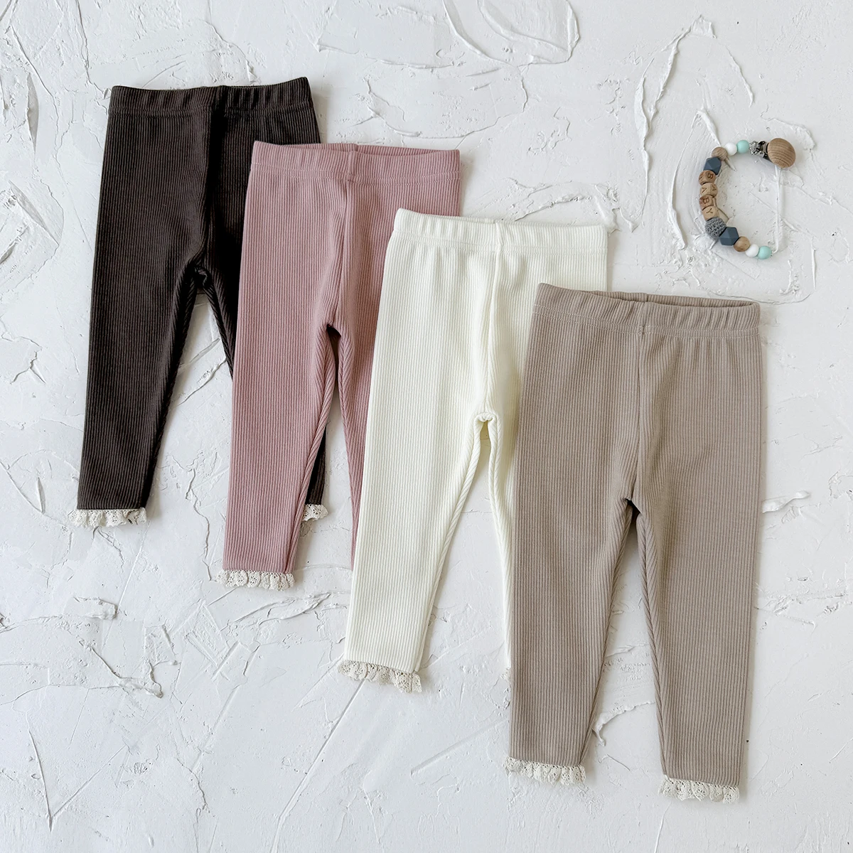 

New Autumn Breathable Casual Baby Pants for Toddler Boys And Girls Autumn Solid Color Children's Bottoms Striped Elasticity