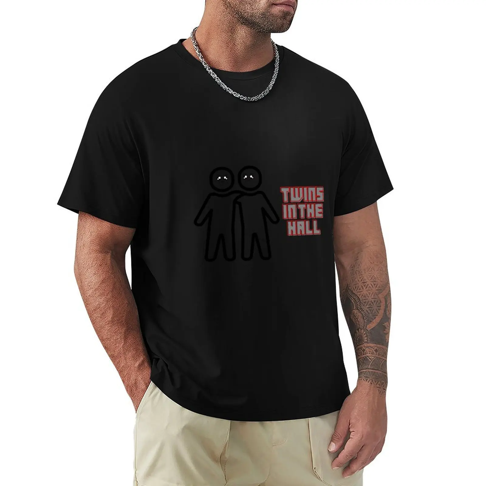 Twins in the hall T-Shirt Anti-Wrinkle Short Sleeve T-Shirt