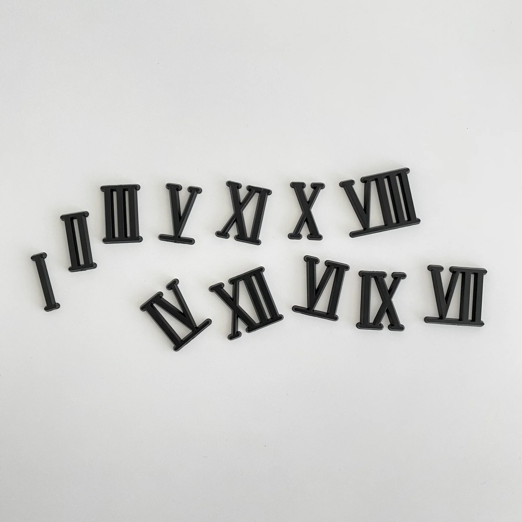 Números romanos para Relógio de Quartzo, Peças DIY Kit, Substituição, Modelo Antigo Parede, Digital Watch Acessórios, Criativo Artesanato Montagem, Peças De Reposição