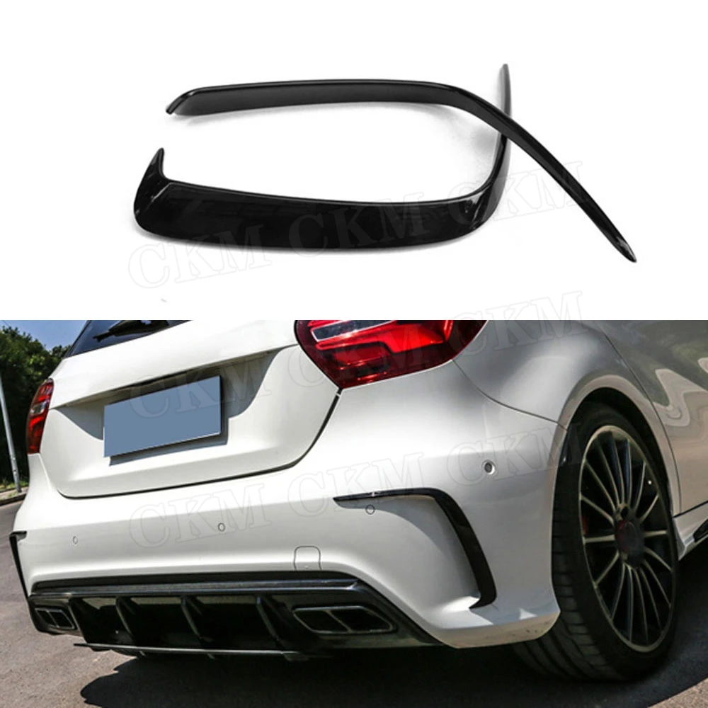 

A Class Rear Bumper Spoiler Vent Cover Trim Decoration for Mercedes-Benz W176 A Class A200 A260 A45 AMG 2014-2017 Not standard