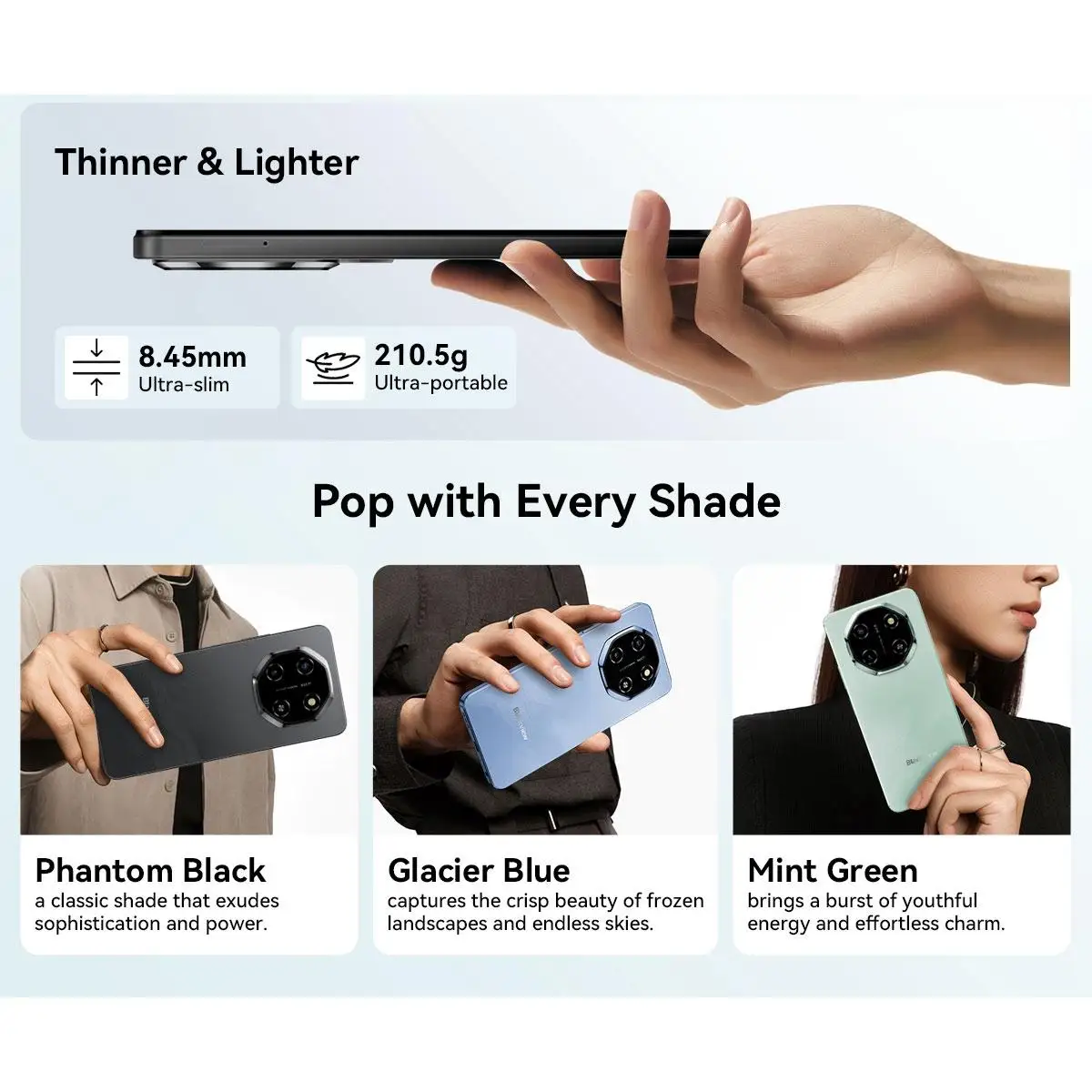 هاتف Blackview 5G الذكي SHARK 6 Android 15 Unisoc T8100 NFC OTG شاشة 6.88 بوصة 120 هرتز 4 جيجابايت/8 جيجابايت + 128 جيجابايت 5000 مللي أمبير في الساعة هاتف محمول غير مقفول #5