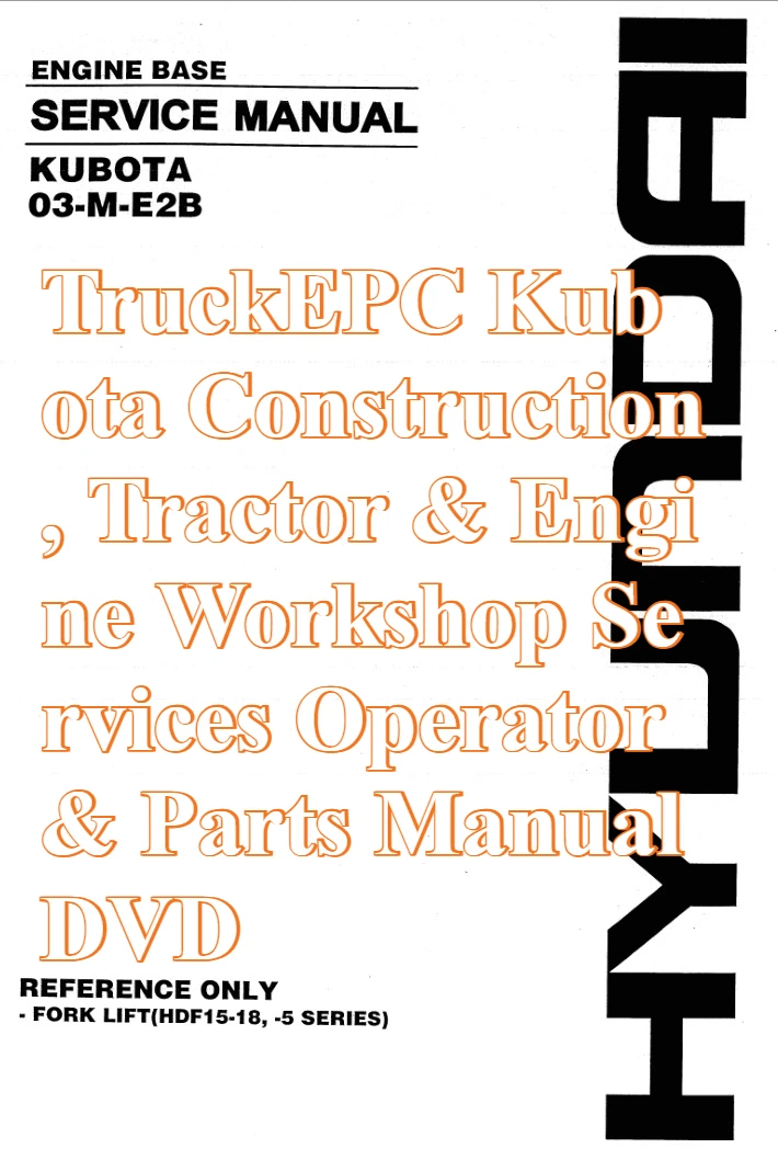 

TruckEPC Kubota Строительство, трактор и двигательная мастерская Услуги Оператор и детали Руководство DVD