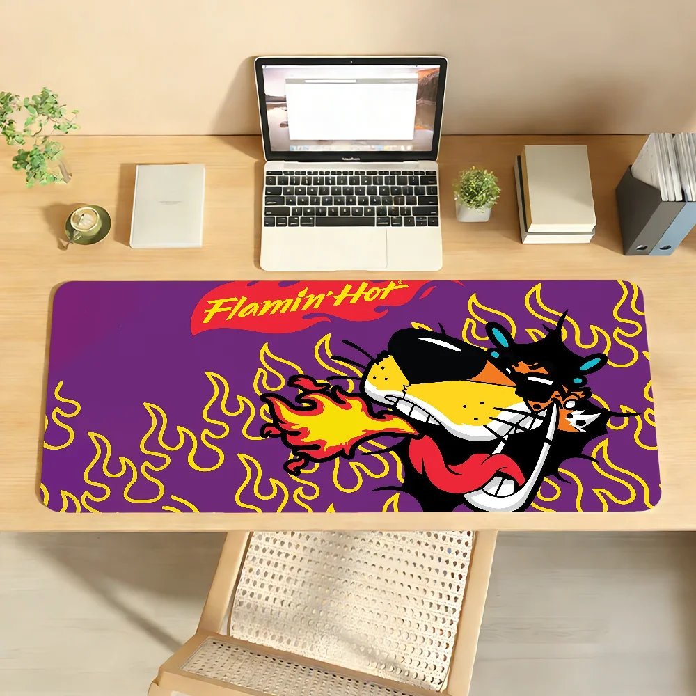 Alfombrilla de ratón Fashion C-Cheetos, antideslizante, con borde de bloqueo, alfombrilla de escritorio para PC, accesorios para ordenador portátil, teclado de oficina de goma, juego de 350x900x3mm