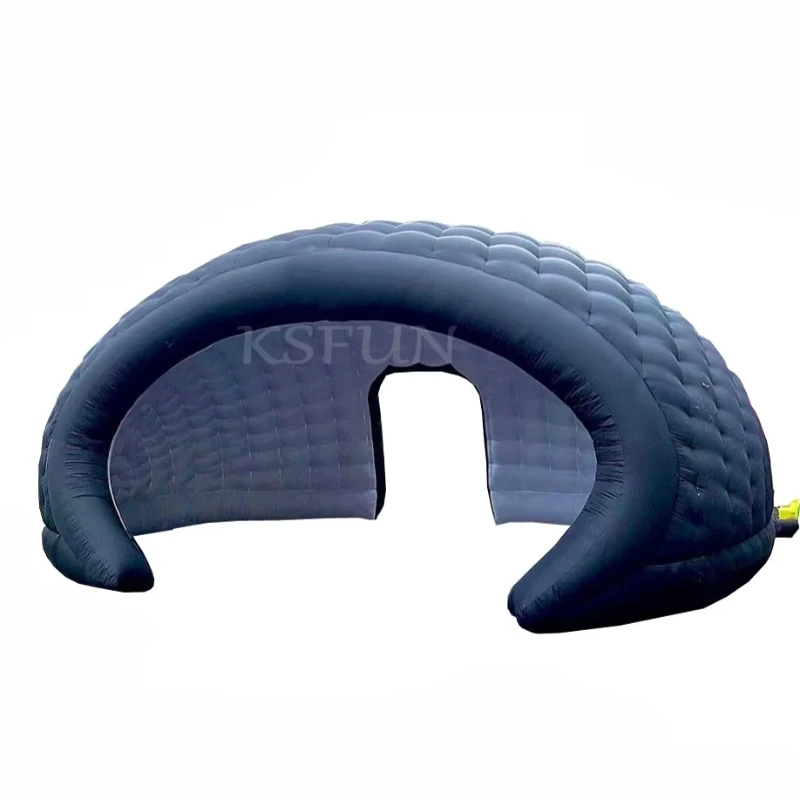 

Durable Black Large Inflatable Igloo Dome Tent Outdoor Inflatable Nightclub Tent Party Inflatable Tent Event Wedding