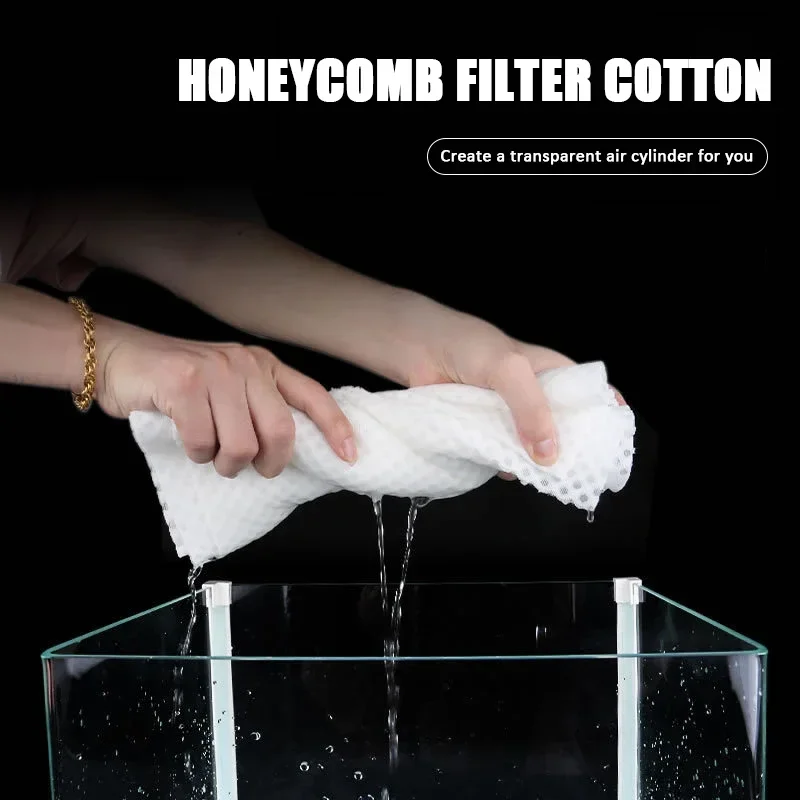 Honeycomb Filter Cotton Multiple Size High Density Efficiency Water Purification Durability Aquarium Fish Tank Filter Sponge Pad