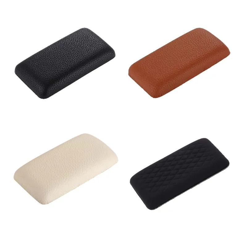 2pcs 이동식 자체 접착 메모리 폼 지원 자동차 무릎 패드 센터 콘솔 팔걸이 소프트 쿠션 실용적인 풋 케어 유니버설