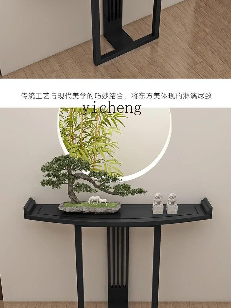 

TQH-i7.7New Chinese Style Console Tables Entrance Cabinet Aisle Corridor Console Solid Wood Small Narrow Table