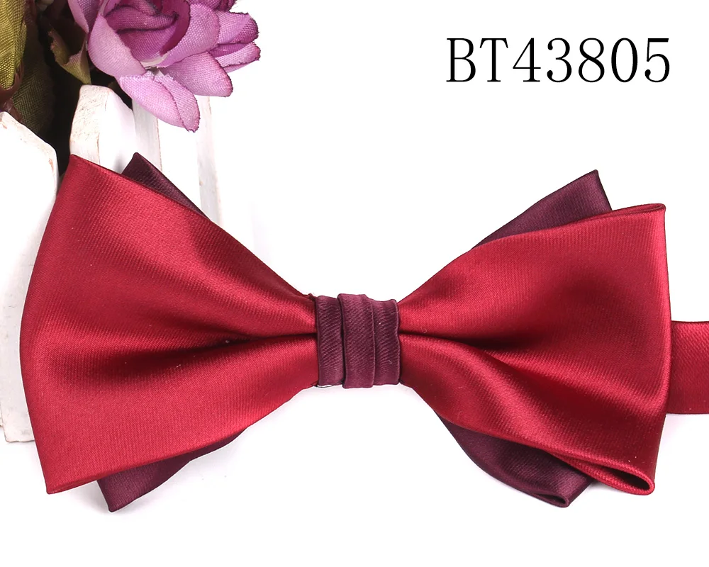 Satin Weave Bow Tie For Men Adult Multicolor Bow Ties For Business Wedding Butterfly Suits Cravats Bowties For Groomsmen Gifts