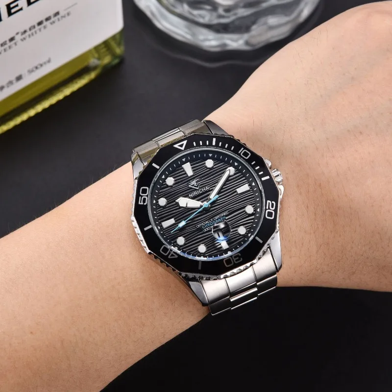 2025 Men's Automatic Watch Stainless Steel Band Sapphire Crystal Waterproof Business Casual Luminous Self-Winding for Men