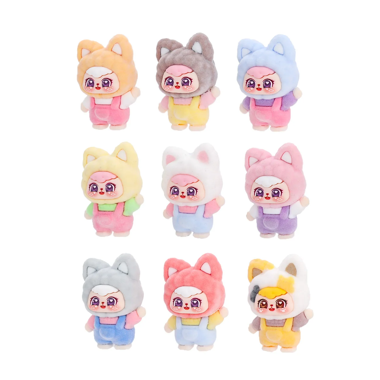 9 قطعة-جديد صغير كارتون الطفل سلسلة ثلاث سنوات لطيف الكرة لعبة مكتب عنصر الزخرفية للاستخدام المكتبي #3