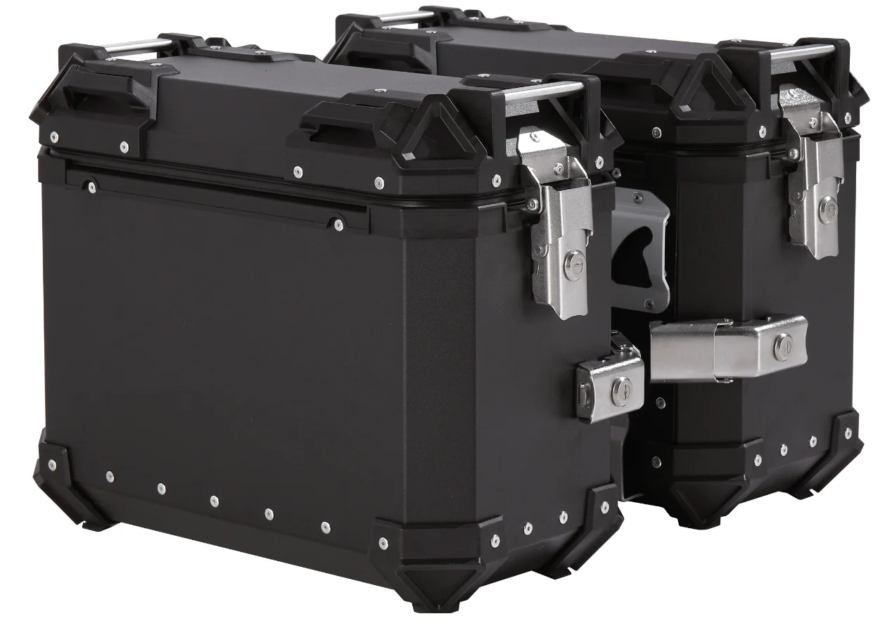 2026 High Quality Metal Top Box Aluminum Motorcycle Side Box and Tail Box With Racks for B-M-W Motorcycle
