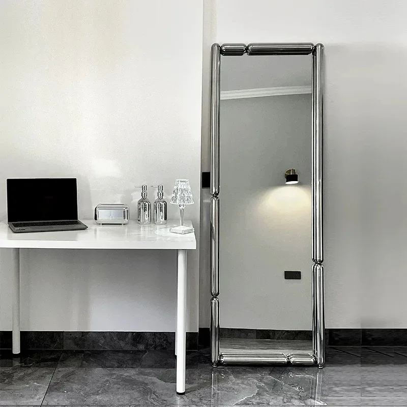 Nordic ins wind full-length mirror integrated high-end home floor mirror full-length mirror Internet celebrity photography