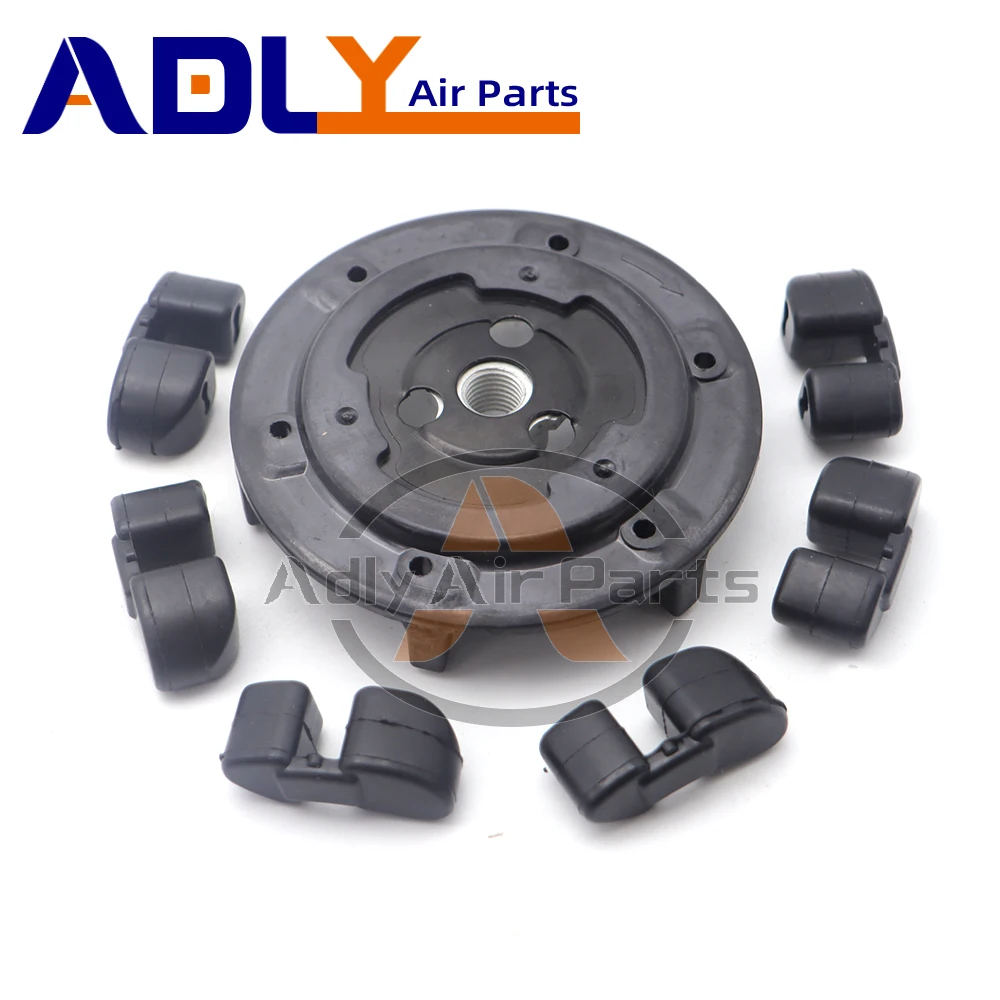 ل BMW E90 E91 E92 323 325 330 E60 525 523 328i 7SEU17C التيار المتناوب قابض الضاغط محور ث/لوحة 64526956716 64529122618 64526918753