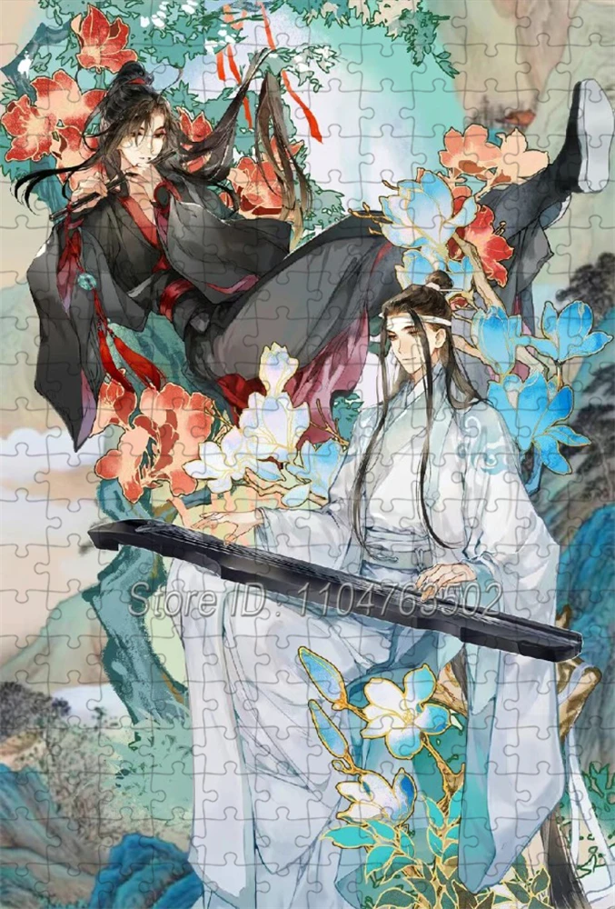 โม เดา ซู ชิปริญญาติจิจิ๋งจิ๋วจีนอะนิเมะกระดาษปริศนาไม้ 108/200/300/500/1000 ชิ้นของเล่นผู้ใหญ่เกมบีบอัด