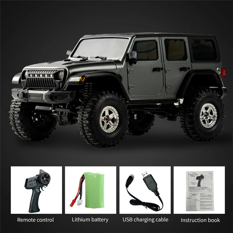 WOWFU-RC Model Car Simulation Jeep 1:18 RC Car 2.4G Full Scale Off-Road Crawler Climbing Remote Control Car  Gift
