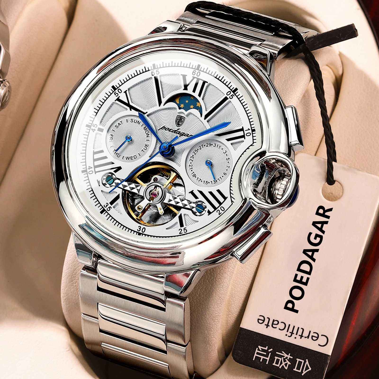 poedagar-men-automatic-mechanical-watch-skeleton-moon-phase-week-date-stainless-steel-luminous-waterproof-business-wristwatch