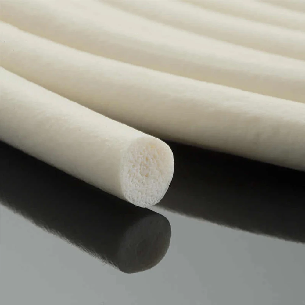 

1mm-25mm Self-Adhesive Waterproof Soundproof Sponge Silicone Rubber Seal Strip, Round Foam Weather Stripping 1-100m