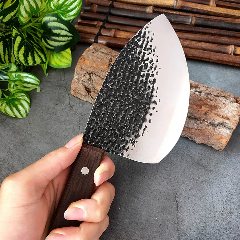 Kitchen Knives Stainless Steel Fish Filleting Knife Hand Forged Blade Wood Handle Chef Knife Meat Cleaver Sharp Butcher Knife