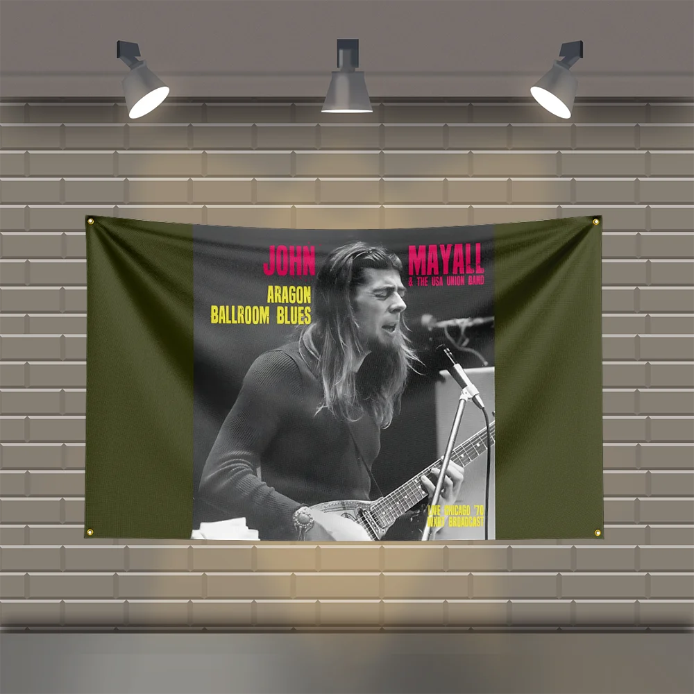 3x5 Ft J-John Mayall & The Bluesbreaks Heavy Metal Band Flag Rock Music Wall Banner for Bedroom Studio Bar Concert Outdoor Decor