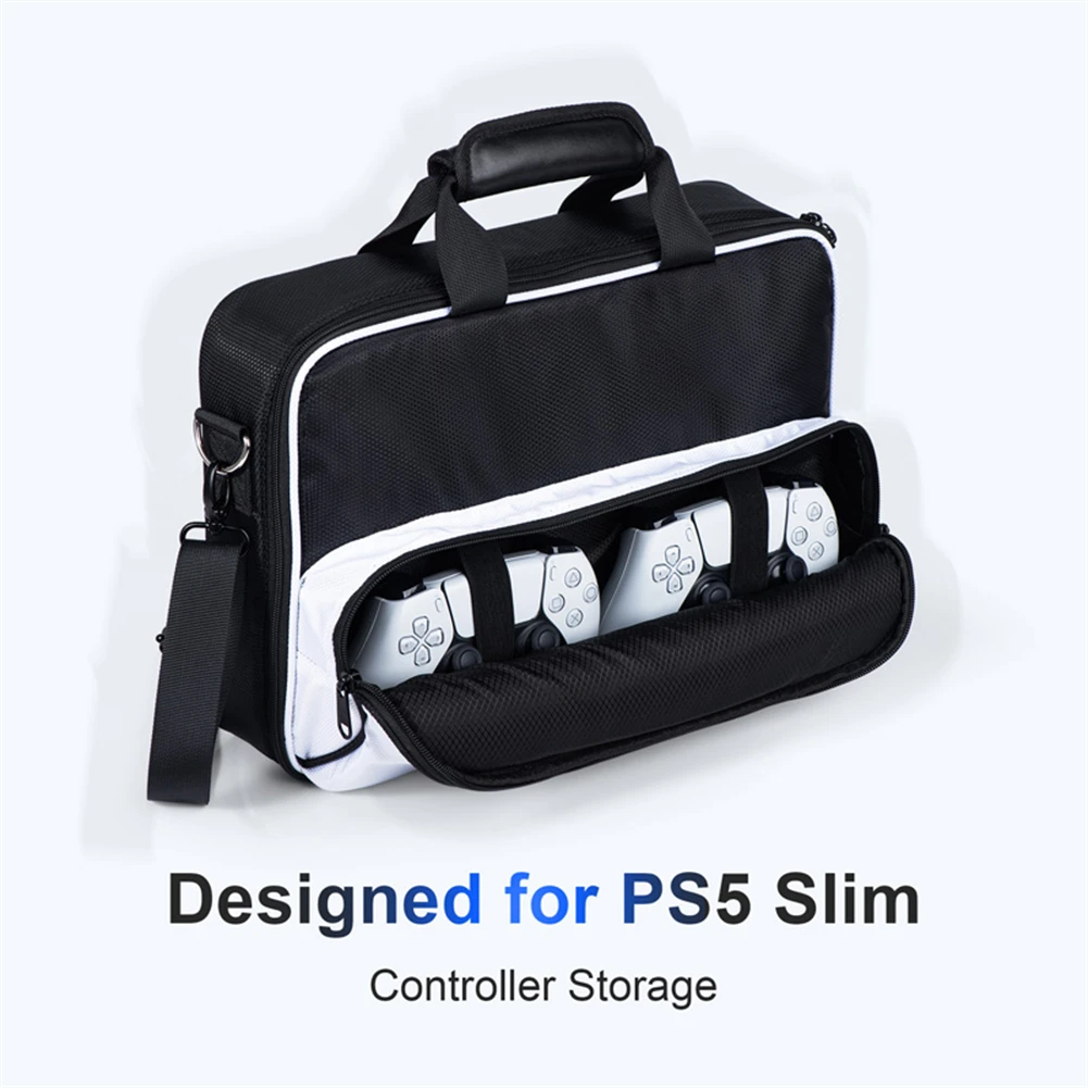 

Carrying Bag Professional Safe Storage Cases Dustproof Shockproof Travel Crossbody Bag Compatible For PS5 Slim Gaming Console