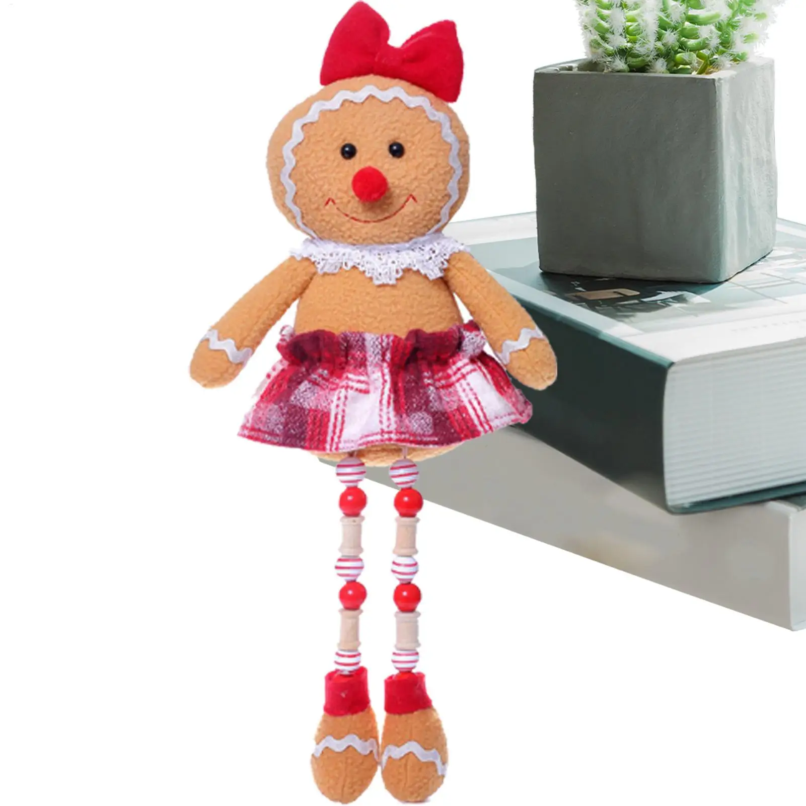 

Рождественские фигурки Коллекционная фигурка Куклы Игрушки Пряничные украшения для праздника Зима Новый год Крытые вечеринки Вечеринка