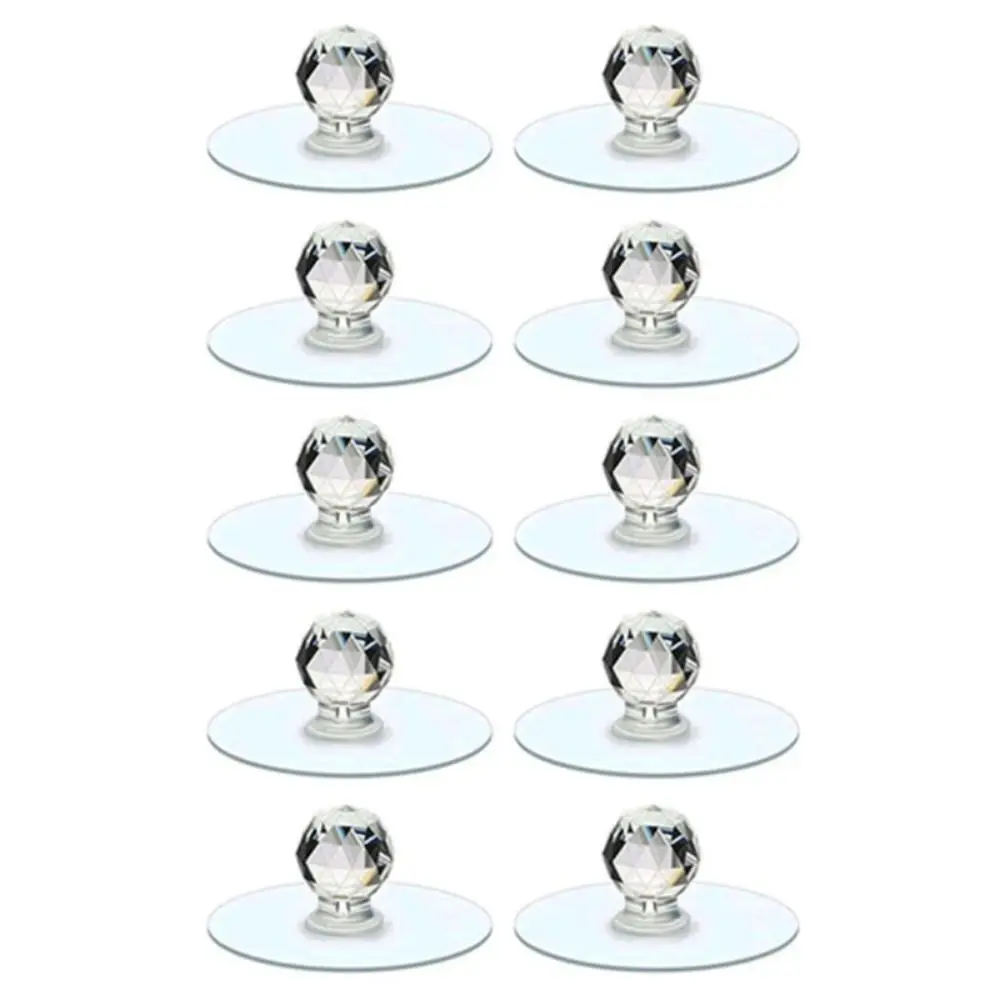 

10pcs Acrylic Window Pull Handle Door Knob Cabinet Cupboard Handle Handle Hanger Hook Drawer Handle Furniture Pulls